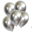 Globos lisos chrome plateado  R12 6u